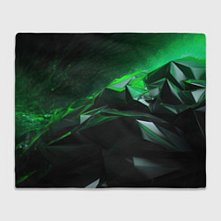 Плед Green abstract geometry
