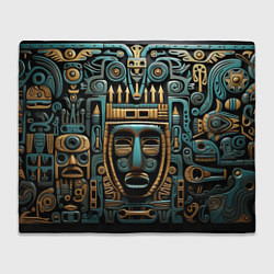 Плед Орнамент с маской в египетском стиле