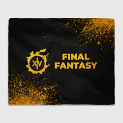Плед Final Fantasy - gold gradient по-горизонтали