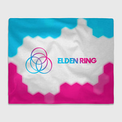Плед Elden Ring neon gradient style по-горизонтали