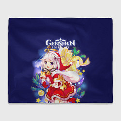 Плед флисовый Paimon: Genshin Impact, цвет: 3D-велсофт