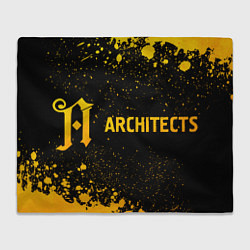 Плед Architects - gold gradient по-горизонтали