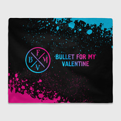 Плед Bullet For My Valentine - neon gradient по-горизон