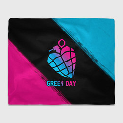 Плед Green Day - neon gradient