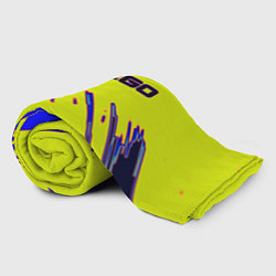 Плед флисовый Counter strike neon yellow, цвет: 3D-велсофт — фото 2