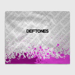 Плед Deftones rock legends посередине