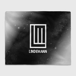 Плед Lindemann glitch на темном фоне