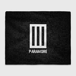 Плед Paramore glitch на темном фоне