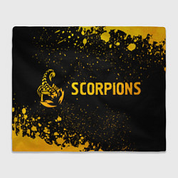 Плед Scorpions - gold gradient по-горизонтали