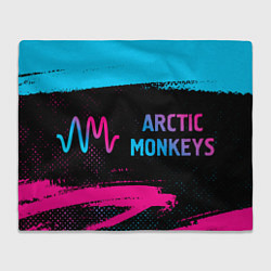 Плед Arctic Monkeys - neon gradient по-горизонтали