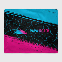 Плед Papa Roach - neon gradient по-горизонтали