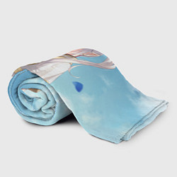 Плед флисовый Фрирен и небо - эльфийка, цвет: 3D-велсофт — фото 2