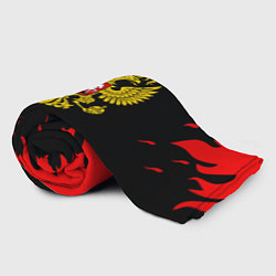 Плед флисовый Герф россия красный огонь, цвет: 3D-велсофт — фото 2