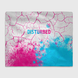 Плед Disturbed neon gradient style посередине