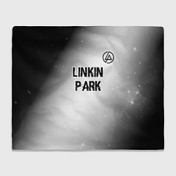 Плед Linkin Park glitch на светлом фоне посередине