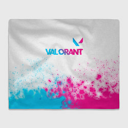 Плед Valorant neon gradient style посередине