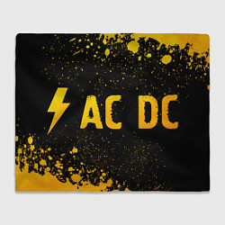 Плед AC DC - gold gradient по-горизонтали