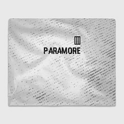 Плед Paramore glitch на светлом фоне посередине