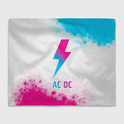 Плед AC DC neon gradient style