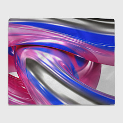 Плед Вязкая абстракция в фиолетовых оттенках