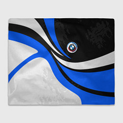 Плед BMW - синяя абстракция