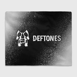 Плед Deftones glitch на темном фоне по-горизонтали