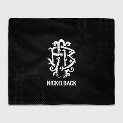 Плед Nickelback glitch на темном фоне