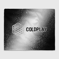 Плед Coldplay glitch на светлом фоне по-горизонтали