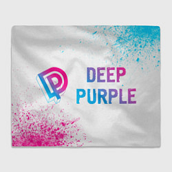 Плед Deep Purple neon gradient style по-горизонтали