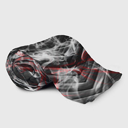 Плед флисовый Серый дым узоры, цвет: 3D-велсофт — фото 2