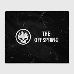 Плед The Offspring glitch на темном фоне по-горизонтали