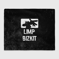 Плед Limp Bizkit glitch на темном фоне