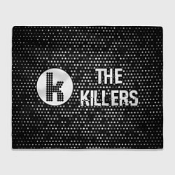 Плед The Killers glitch на темном фоне по-горизонтали