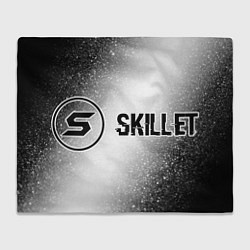 Плед флисовый Skillet glitch на светлом фоне по-горизонтали, цвет: 3D-велсофт