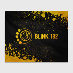 Плед Blink 182 - gold gradient по-горизонтали