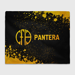 Плед Pantera - gold gradient по-горизонтали