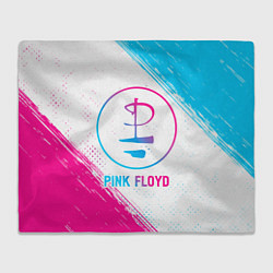 Плед Pink Floyd neon gradient style