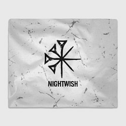 Плед Nightwish glitch на светлом фоне