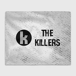 Плед The Killers glitch на светлом фоне по-горизонтали