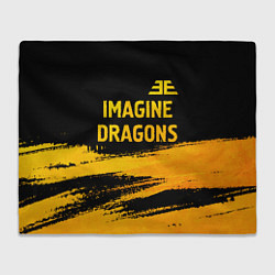 Плед Imagine Dragons - gold gradient посередине