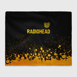 Плед Radiohead - gold gradient посередине