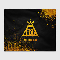 Плед Fall Out Boy - gold gradient