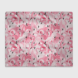 Плед Стая розовых фламинго