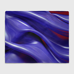 Плед флисовый Фиолетовые абстрактные волны, цвет: 3D-велсофт