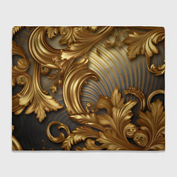 Плед Золотая текстура и абстракции