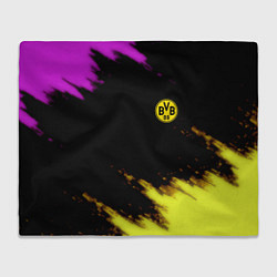 Плед флисовый Borussia Dortmund sport, цвет: 3D-велсофт