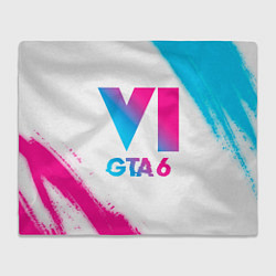 Плед GTA 6 neon gradient style