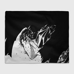 Плед флисовый Берсерк Гатс в чёрных доспехах, цвет: 3D-велсофт