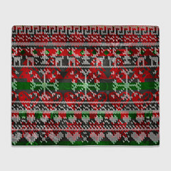 Плед Вязанный орнамент узор