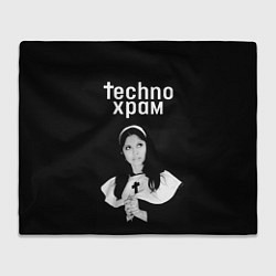 Плед Techno храм монашка смотрит в небо